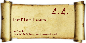 Leffler Laura névjegykártya